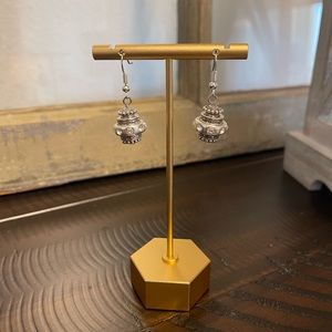 Brighton NWT Pair Earring Bead Holders - INCLUDES The Silver and Crystal Beads